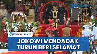 Jokowi Mendadak Turun Podium Salami Pemenang Lomba Baju Adat di IKN, Langsung Diberi Tepuk Tangan