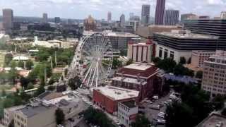 Time lapse of the Atlanta Skyview Ferris Wheel