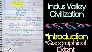 Indus Valley Civilization--Intro.& Geographical Extent-Part1 ||Ancient History||Lec.4||An Aspirant !