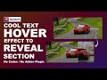 Elementor Text Hover Effect to Reveal Container Section | No Code - No Addon Plugin (Tips & Tricks)
