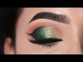 green golden glitter eye makeup tutorial simple and easy eye makeup tutorial shilpa