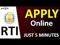 RTI - Online Application || Thagaval ariyum urimai sattam || Karpom Karpipom Tamil