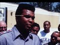 floyd patterson working the speed bag and muhammad ali at deer lake etc. rare date 9 7 1972