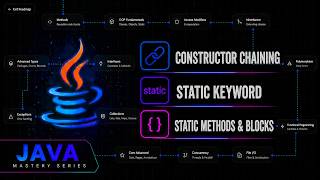 OOPS : Constructor Chaining, Static Methods & Blocks, Static Architecture