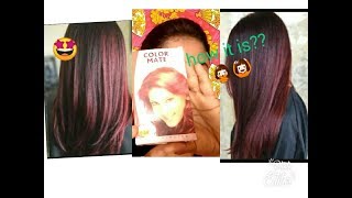 RS.50 COLOR MATE//HAIR COLOR...HONEST REVIEW AND DEMO....