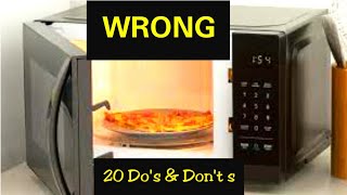 Don't do these 20 mistakes with microwave oven|Microwave safety tips|Do's \u0026 Don'ts using microwave