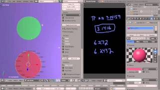 Blender Tutorial - Math for Animators - Circumference of a Circle