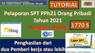 Cara Pelaporan SPT Orang Pribadi Berasal Dari lebih 1 Pemberi Kerja