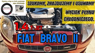 Fiat Bravo II T-Jet 1.4 wyciek płynu chłodniczego przez uszkodzony oring w zaworze chłodnicy!