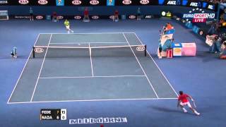 (HD) Federer Nadal Australian Open 2012 Highlights part 1