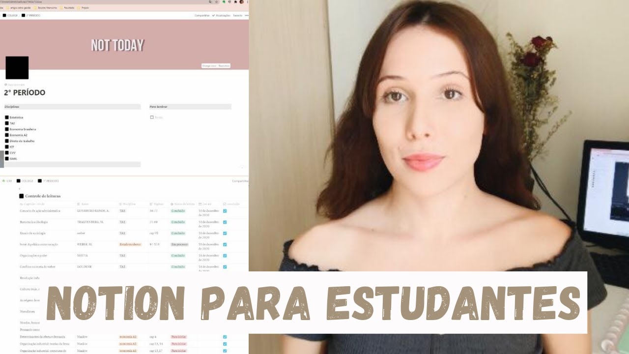 #2 COMO USAR O NOTION PARA ESTUDANTES - COMO ME ORGANIZO PRA FACULDADE ...