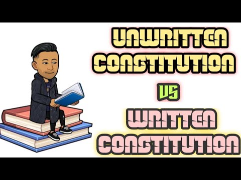 What is the difference between written and unwritten constitution?