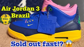 Air Jordan 3 Brazil, Pick up vlog full Review. #sneakers #brazil #kick #unboxing #nike #fyp #vlog