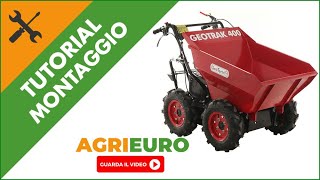 Motocarriola con cassone dumper Geotrak 400: Come montare motocarriola a scoppio