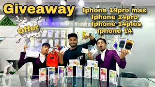 Iphone 14pro max, 14pro, 14plus, 14 Giveaway | 100% real giveaway | @MEGACELLBUDDY