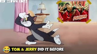 When pushpa movie scenes performed by Tom and Jerry Red Clown editz