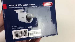 Unboxing WLAN Outdoor Wifi IP Camera 720p ABUS TVIP61560 Kamera