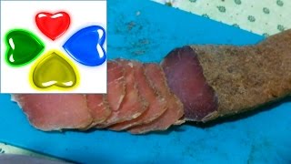 ❤Бастурма или полендвица из свинины с коньяком и специями. BASTURMA ORCURED MEAT OF PORK  WITH COG