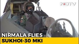 Defence Minister Nirmala Sitharaman undertakes 45-minute sortie in Sukhoi 30 MKI