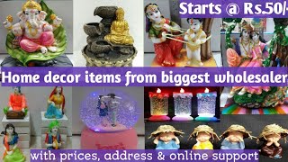 Home decor items from wholesaler. Super profit to Resellers.