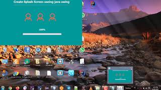 How to create Splash Screen useing java swing step by step