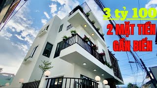 (479) Nhà đẹp 2 mặt tiền gần biển, 3 tỷ 100