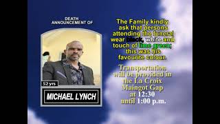 Michael Lynch ~ Short Obituary