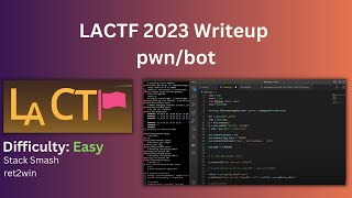 ret2win buffer overflow - LACTF2023 - pwn/bot