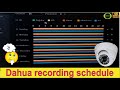 How to set up the recording schedule on a Dahua NVR for motion, alarm, IVS recording - version 4.0