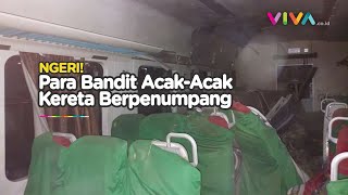 Diserang, Para Bandit Lepaskan Tembakan ke Kereta Berpenumpang