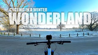 Cycling in a Winter Wonderland | Ride with me