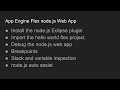 Debugging App Engine Flex node.js Web App in Eclipse