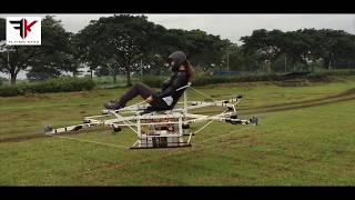 Manned Drone Multicopter Car Prototype