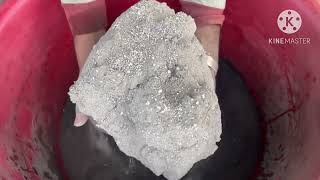 ASMR|| pure cement dry water crumbling #satisfying