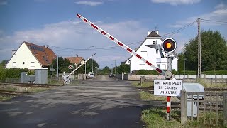 Spoorwegovergang Herrlisheim (F) // Railroad crossing // Passage à niveau