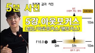 5분 사진]아웃포커스(심도/아웃포커스/팬포커스)