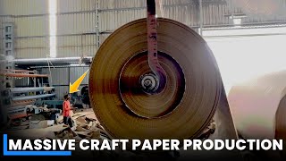 How Massive Craft Paper Production is Done | Factory Process of Craft Paper Making | Making Process