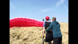 Will attains his club pilot rating with Pembrokeshire Paragliding