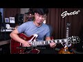 eng sub grote semi hollow guitar review