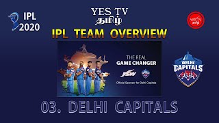 IPL 2020 | TEAM OVERVIEW - DELHI CAPITALS | ஐபிஎல் 2020 |இன்றைய அணி-டெல்லி கேபிடெல்ஸ்| YES TV TAMIL.