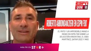 "DA MIEDO PATEARLE UN PENAL AL DIBU MARTÍNEZ": Roberto Abbondanzieri, MANO A MANO en #ESPNF90