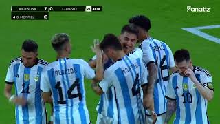 Resumen de Argentina 7-0 Curazao | Amistoso Internacional 2023