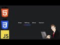 How to create an Animated Navigation Menu Indicator | HTML,CSS & JavaScript