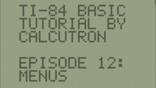 TI-BASIC For Beginners E12: