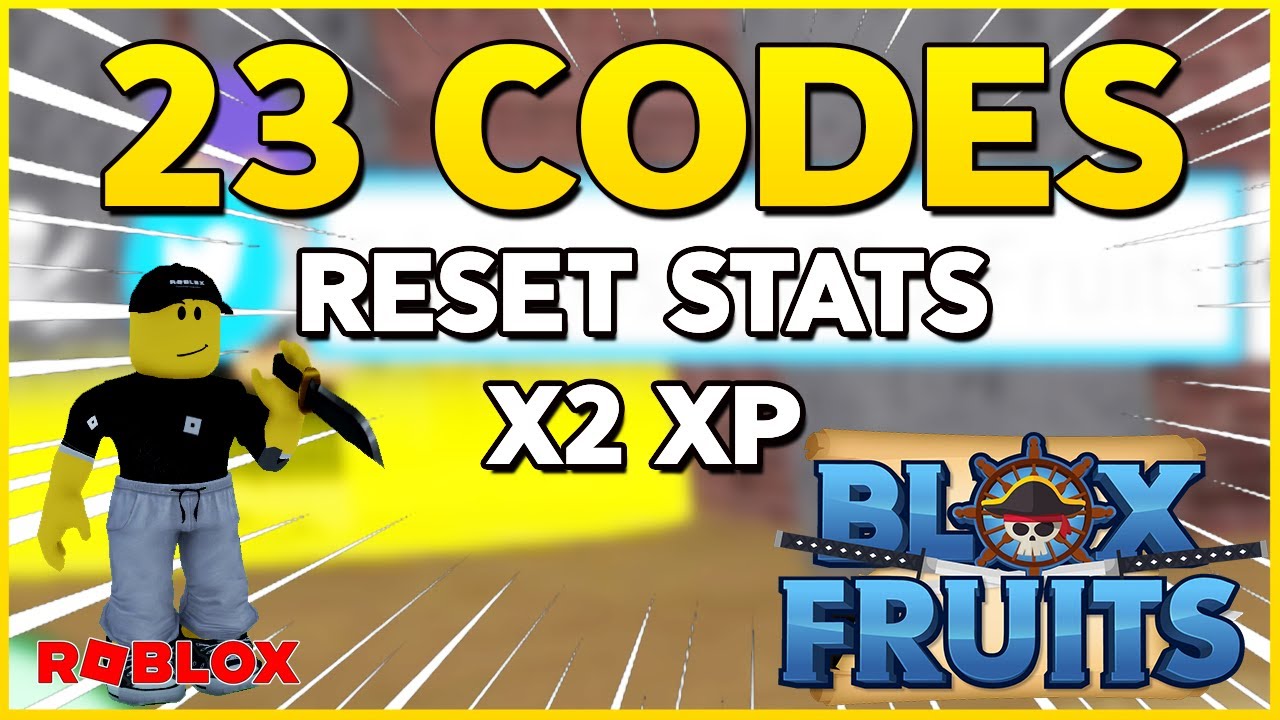 🔥ALL Codes For RESET STATS And X2 XP 🔥23 CODES For BLOX FRUITS 🔥NEW ...