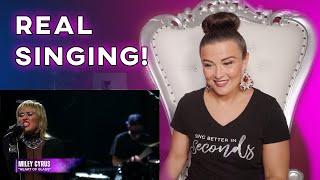 Vocal Coach Reacts to Miley Cyrus - Heart Of Glass