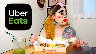 [モッパン]たこ焼き食べながらコメント見ていく[Uber eats][MUKBANG]