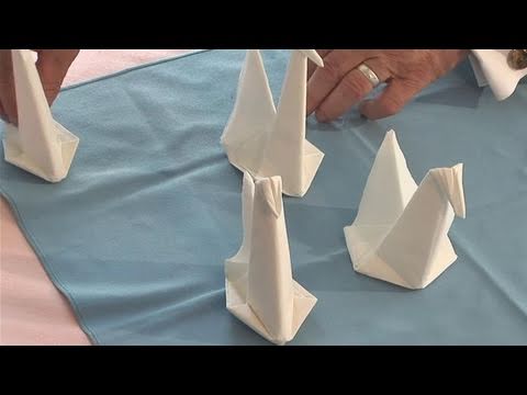 How To Make A Swan Napkin How To Make A Swan Napkin