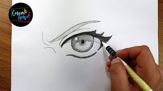 Anime eye drawing || How to draw An Anime Eye Step by Step