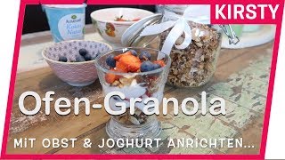 Knuspriges Ofen-Granola Rezept ⎮Dein gesundes Müsli für viel Energie selber machen by Kirsty Coco